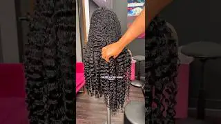 28 inch Burmese curly v-part wig full volume!!!! #wigs #gluelesswigs