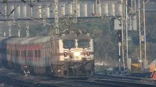 Railfanning at Bibi Nagar Railway Station | Rajdhani, Janmabhoomi & Kakatiya Express Action