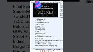 Playstation showcase leaked October 20th