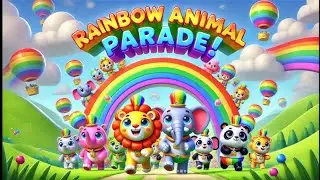 Rainbow Animals Parade Sing | Learn Rainbow Colors With Safari Animals | Kids Educational Video 