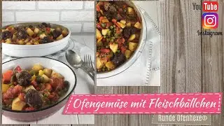 gebackene Fleischb&auml;llchen mit Gem&uuml;se  / Balkank&uuml;che