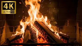 🔥 Ultimate Relaxing Fireplace Ambience  4K Ultra HD Cozy Fire