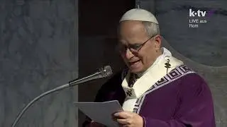 Aschermittwoch mit Papst Leo XIV., Statio Kirche Sant&rsquo;Anselmo, Basilika S. Sabina in Rom - 18.2.2026