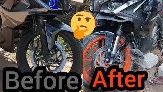 forks USD installation | rs 200 fork usd modified