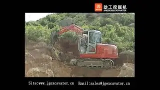 Inconceivable Function of JG Excavator Work on Mountain
