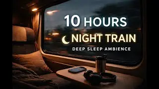 10 Hours Night Train Ambience 🌙 Gentle Motion for Deep Sleep & Calm Mind