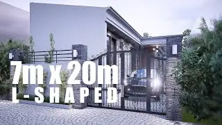 7mx20m L-shaped house | Full tour | Floor layout