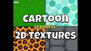 Weekly Asset Pack #1- Seamless Cartoon 2D Textures.