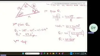 PC11 Ch 2 6 Ambiguous Case of Sine Law #maths #sinelaw #education #precalculus11