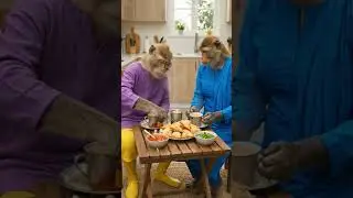 #careing monkey#monkeyvideo #shortvideo #funny #entertainment #cookingvideo #comedyshorts 🤣🤣🤣🤣🤣🤣🤣😀😀😀