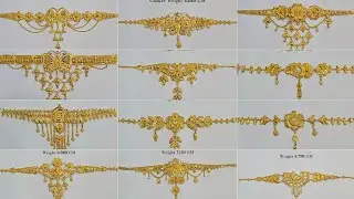 Gold choker necklace design with weight and price/Light weight gold necklace design/sonar necklace/