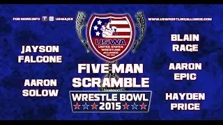 USWA: 5 Man Scramble -  Wrestle Bowl 2015