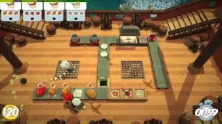 Overcooked Level 1-3 2 Player Co-op 3 Stars