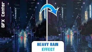 HEAVY RAIN EFFECT || Short Photoshop Videos || GFX Center