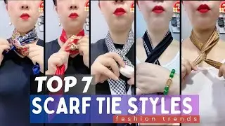 Top 7 popular ways to wear a Scarf | Easy stylish ways to tie a scarf? P#13923 #scarfwearing