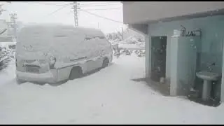 Güzel köyüm Kahramanmaraş Elmalar Köyü/ kazların kar keyfi/ yazdan kalma anacağızımdan kızartma....