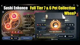 Black Desert Mobile Sushi Enhance + Full Tier 6 & 7 Pet Collection When?