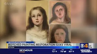 Virgin Mary turns into victim of bad plastic surgery in botched painting restoration
