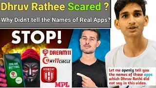 Dhruv Rathee Scared ? |How Online Betting & Fantasy Apps Fool You! | Business Model | Dhruv Rathee