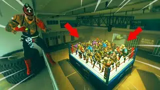 ALL 24 OF THEM TRIED HIDING IN THE BOXING RING ON WARZONE!!