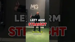 Try the &lsquo;Split Grip&rsquo; drill to help you keep the left arm straight in the golf swing&hellip; Follow for