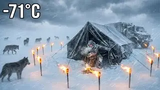 -77°C Blizzard Survival | 91-Year-Old Widow and Grandchild Save Sheep from Wolves