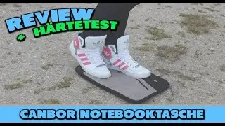 CANBOR Laptoptasche Review + H&auml;rtetest mit Carina