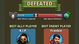 Puzzle Combat Alliance Wars: Epic Ghost Legends vs Epic Space Monkeys (16 December, 2024)