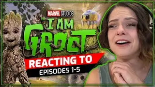 Reaction To I Am Groot Episodes 1-5 *ADORABLE REACTION*