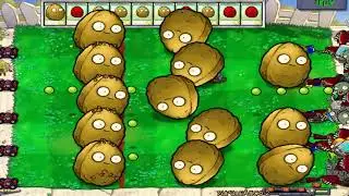 Plants Vs Zombies in. hard mode - Wall nut bowling - Hack
