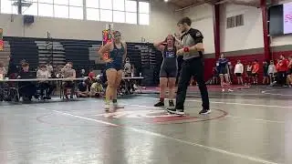 Veronna Stone (Siegel Girls) over Lynlee Wright (Marshall Co. High School Girls) (TF 15-0 2:43)