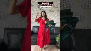 Festive kurtaset haul🌸 Saawan special #flipkart #flipkartkurtasethaul #festivewear #shorts #saawan