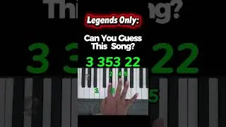 Legends Only Can Guess This  Song 🎹 #shorts #piano