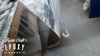 Resin Craft Epoxy over sheet steel.
