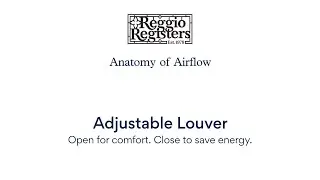 Adjustable Louver Vent Cover &ndash; Control Airflow Volume