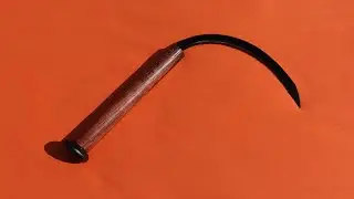 Homemade Sickle Handle Halloween Theme
