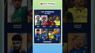 LSG OVERSEAS PLAYERS #lsg #klrahul #ipl #cricket #viral #shorts