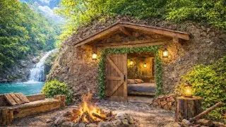 Building a House in the Forest (ASMR) | Alone Man Built a Hidden Luxury Home 