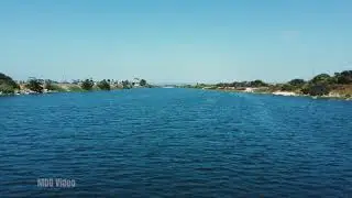 Toes Beach LA River Drone