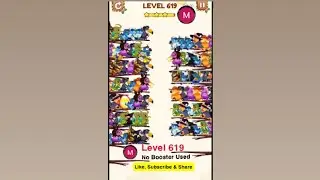 #bird #sort 2 #color #puzzle #level 619 #birdsort #colour #gaming #viral #trending #shorts #solution