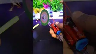 DIY Mini Grinder Using 9V Battery &Toys DC Motors project #dcmotor #project #viralvideo #rc