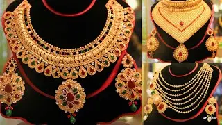 Latest Stylish Gold Necklace Design 2020 | Beautiful New Gold Jewelry Set Collection