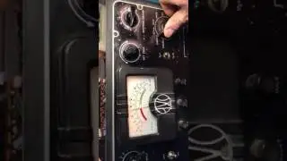 AVO tester MKII testing a 6SN7GT valve