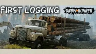 GREAT JOB! at Snow Runner - Almost Stuck at my First Logging 😭 