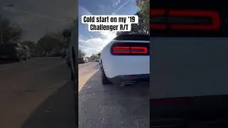 Challenger RT Cold Start has MFER-1 Active Exhaust Delete Kit & Mid-Muffler delete. #automobile #car