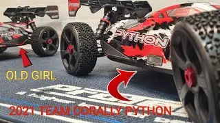 2021 Team Corally Python UNBOXED, reviewed & compared to the 2019 model ....worth the upgrade?