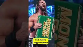 Seth Rollins Biggest Record #shorts #wwe #sethrollins #wrestling #wrestlemania #viral #trending #ae