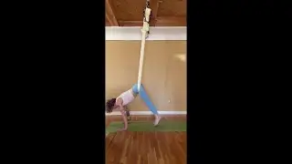 Supported Forward Fold to Standing Split (Aerial Hammock)