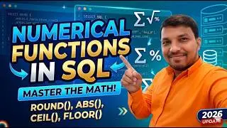 13 Numeric Functions in SQL | Number Functions | Floor | Round | Ceiling | Abs | Square | Sqrt