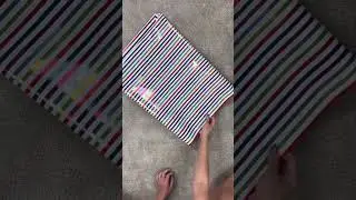 How to gift wrap a pillow #giftwrapping #asmr